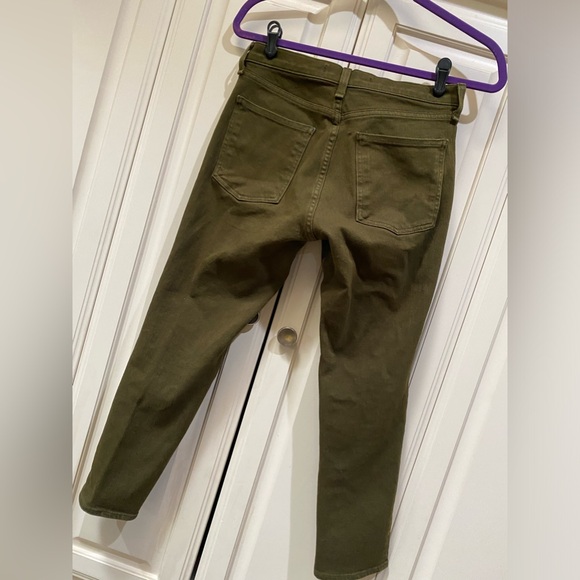 Veronica Beard Khaki Green Jeans - Picture 4 of 7